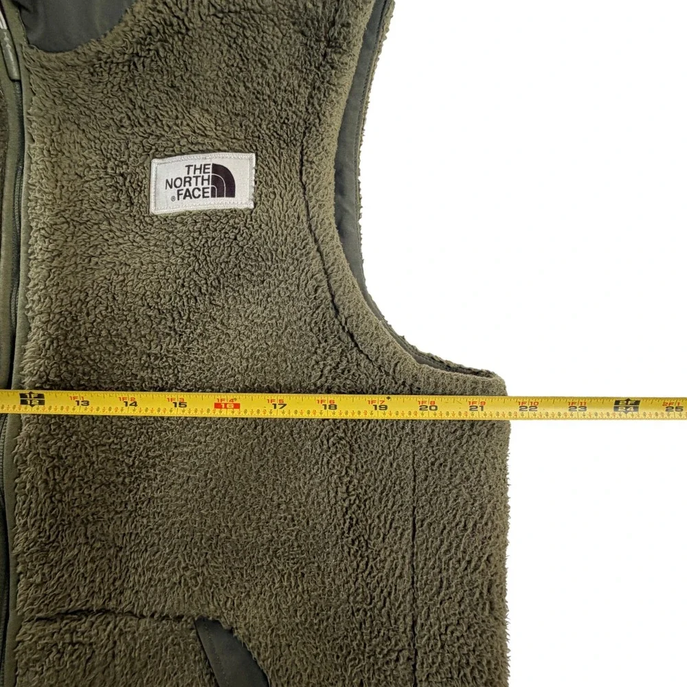 The North Face Campshire Sherpa Fleece Vest Olive Green Mens M